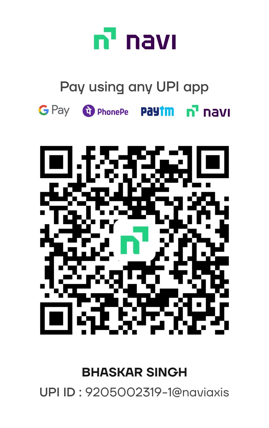 UPI QR Code for Balaji Store